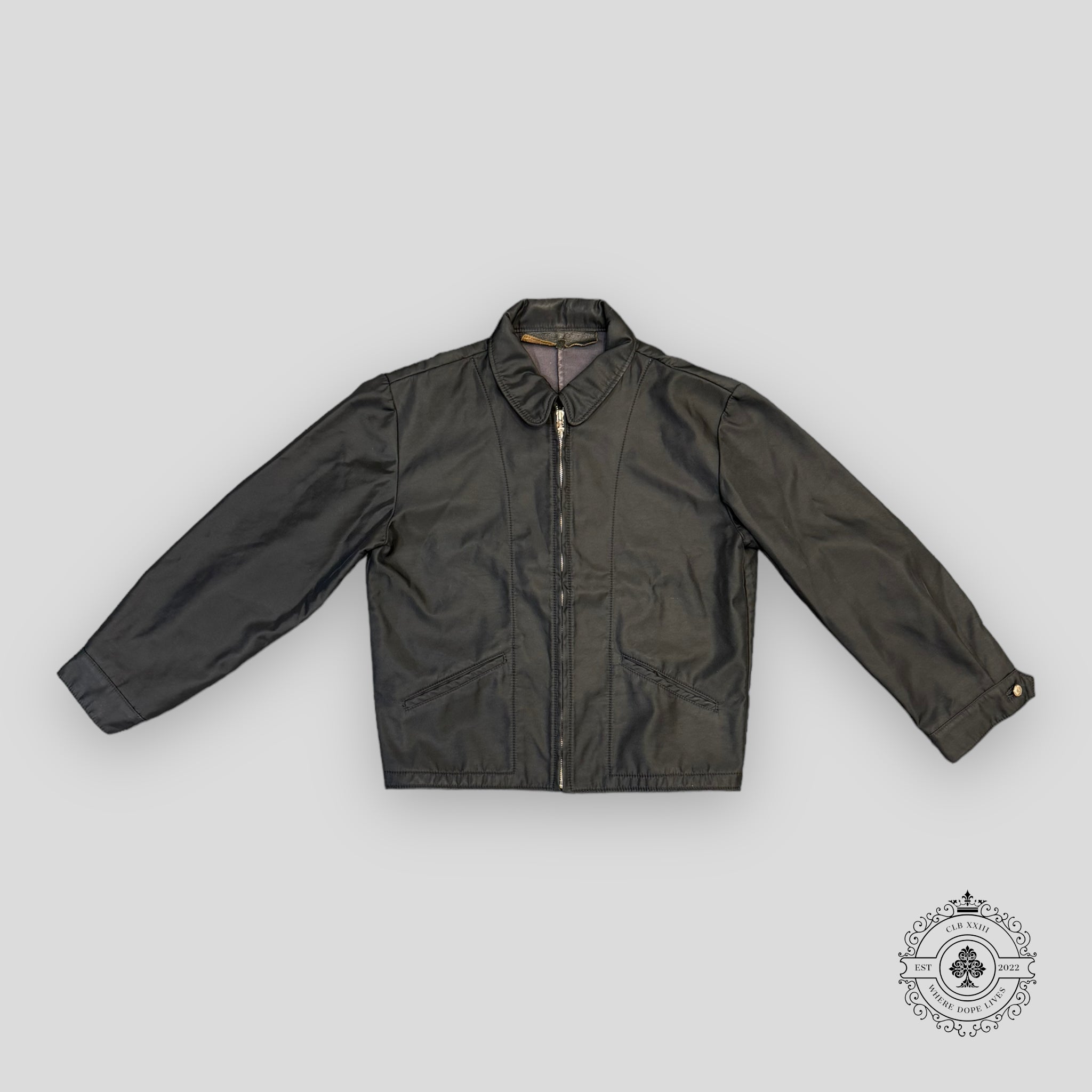 Chrome Hearts Cemetery Cross Patch Zip Up Work Jacket