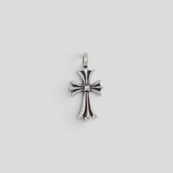 Chrome Hearts Diamond Embellished Tiny Cross Pendant
