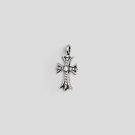 Chrome Hearts Diamond Embellished Tiny Cross Pendant