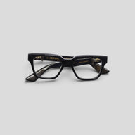 Chrome Hearts Diamond Embellished Vagillionaire II Glasses in Black/Gold