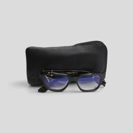 Chrome Hearts Diamond Embellished Vagillionaire II Glasses in Black/Gold