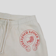 Chrome Hearts F&F Certified Lover Boy Sweatpants in Ivory