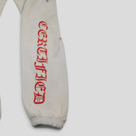 Chrome Hearts F&F Certified Lover Boy Sweatpants in Ivory