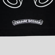 Chrome Hearts Floral Long Sleeve Tee in Black