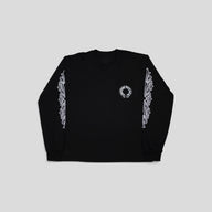 Chrome Hearts Floral Long Sleeve Tee in Black