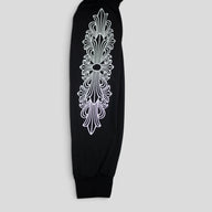 Chrome Hearts Floral Long Sleeve Tee in Black