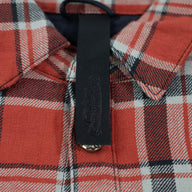 Chrome Hearts Floral Sleeve Flannel in Red/White