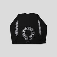 Chrome Hearts Floral Sleeve Horseshoe Long Sleeve