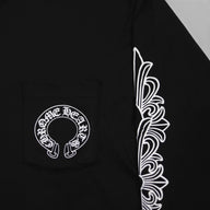 Chrome Hearts Floral Sleeve Horseshoe Long Sleeve