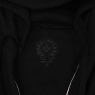 Chrome Hearts Foti Logo Zip Up in Black