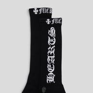 Chrome Hearts Fuck You Socks in Black/White