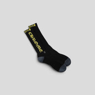 Chrome Hearts Fuck You Socks in Black/Yellow