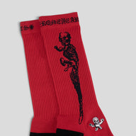 Chrome Hearts Jarvis Socks in Red