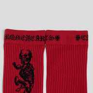 Chrome Hearts Jarvis Socks in Red