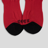 Chrome Hearts Jarvis Socks in Red