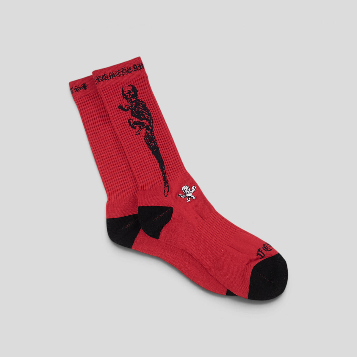 Chrome Hearts Jarvis Socks in Red