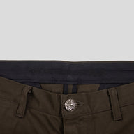 Chrome Hearts Leopard Cross Patch Chinos in Brown