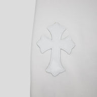 Chrome Hearts Leopard Cross Patch Sweatpants in White