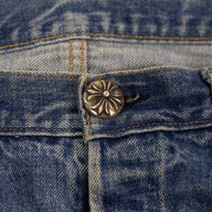 Chrome Hearts Multicolor Cross Patch Jeans