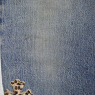 Chrome Hearts Multicolor Cross Patch Jeans