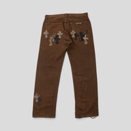Chrome Hearts NY Fashion Week Jeans in Brown
