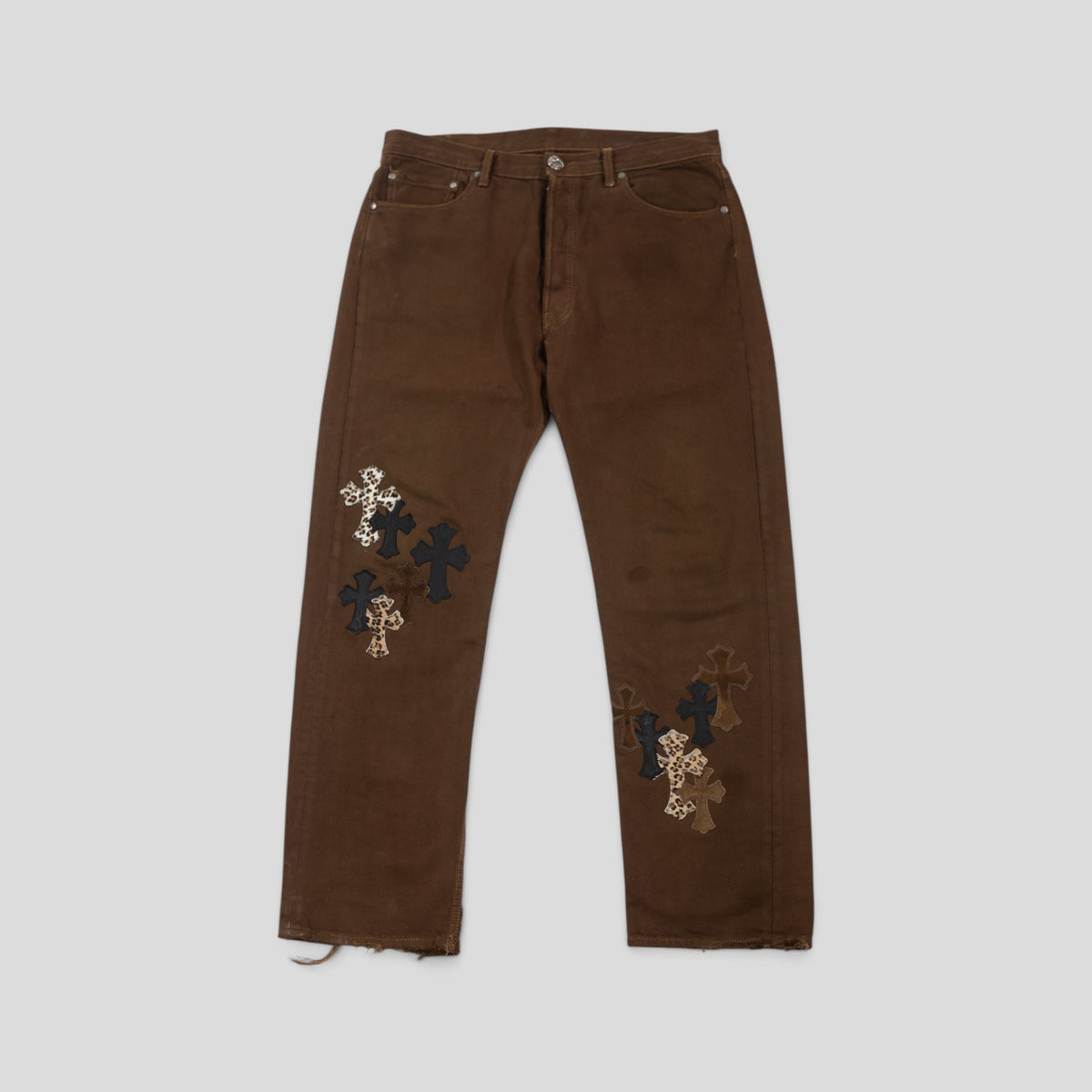 Chrome Hearts NY Fashion Week Jeans in Brown