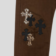 Chrome Hearts NY Fashion Week Jeans in Brown
