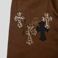 Chrome Hearts NY Fashion Week Jeans in Brown