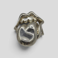 Chrome Hearts Rolling Stone Belt Buckle in Silver