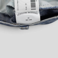 Chrome Hearts Stencil Jeans in Light Wash