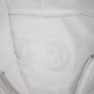 Chrome Hearts T-Bar Zip Up Hoodie in White