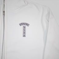 Chrome Hearts T-Bar Zip Up Hoodie in White