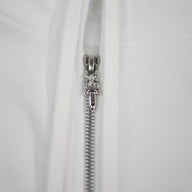 Chrome Hearts T-Bar Zip Up Hoodie in White