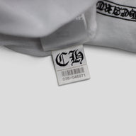 Chrome Hearts T-Bar Zip Up Hoodie in White