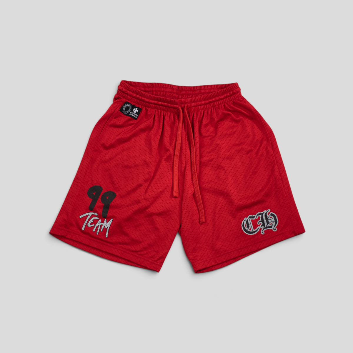Chrome Hearts Team 99 Mesh Shorts in Red