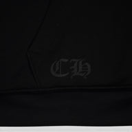 Chrome Hearts Thermal Lined Floral Zip Up Hoodie in Black