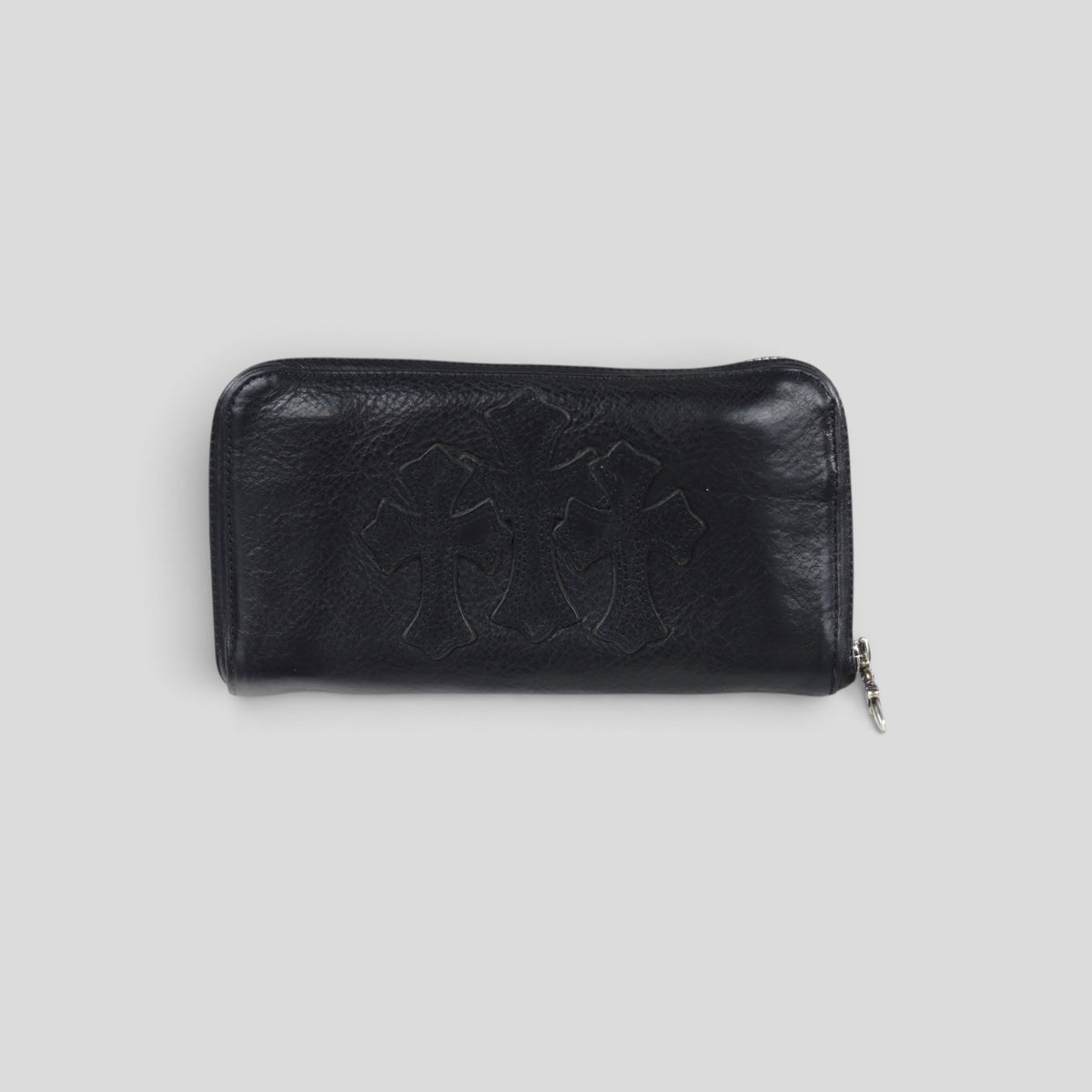 Chrome Hearts Triple Cross Patch Wallet in Black