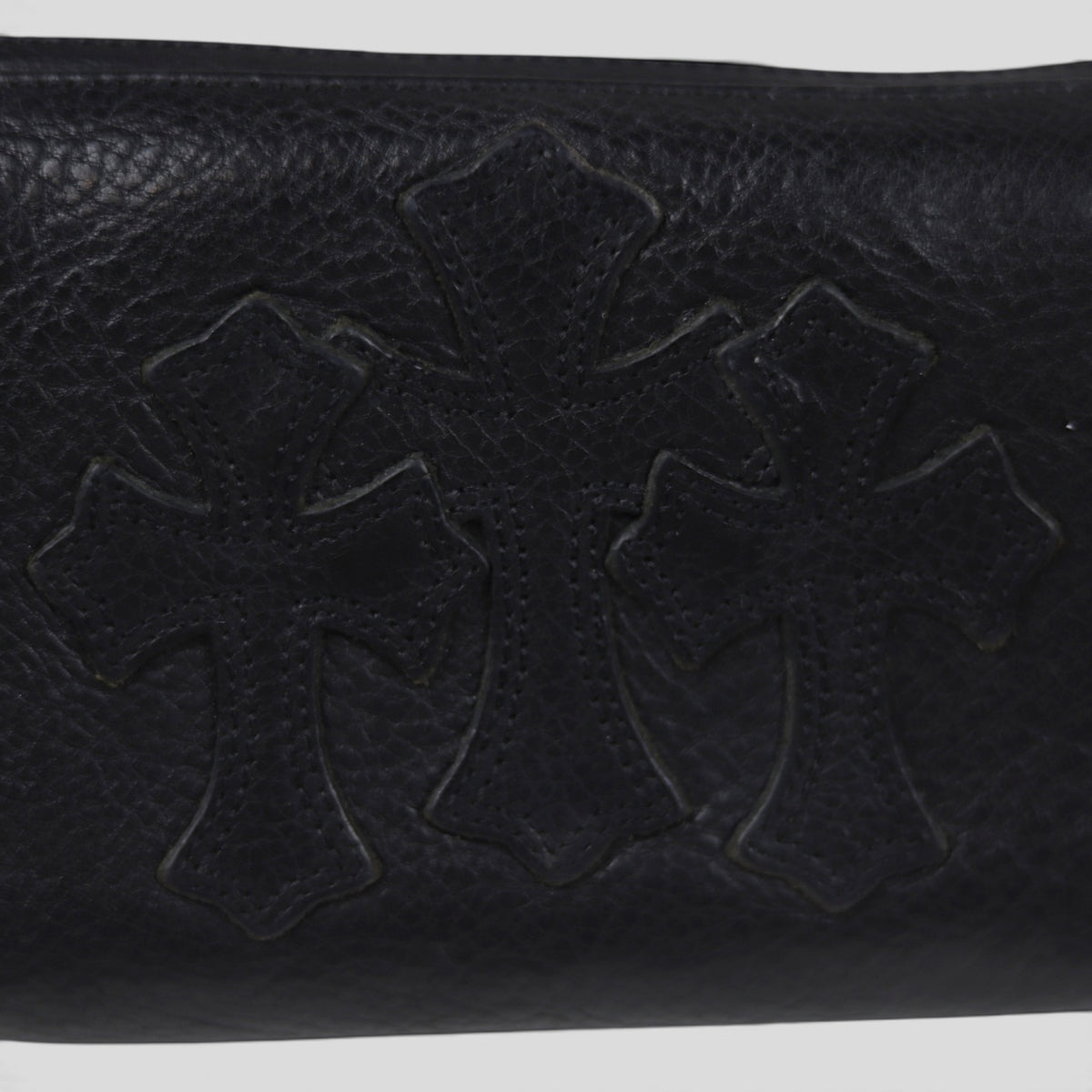 Chrome Hearts Triple Cross Patch Wallet in Black