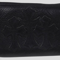 Chrome Hearts Triple Cross Patch Wallet in Black