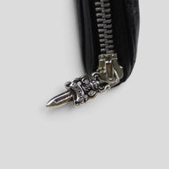 Chrome Hearts Triple Cross Patch Wallet in Black