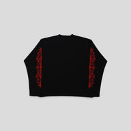 Chrome Hearts Triple Cross Sweater in Black/Red
