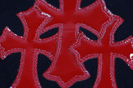 Chrome Hearts Triple Cross Sweater in Black/Red