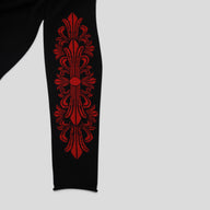 Chrome Hearts Triple Cross Sweater in Black/Red
