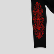 Chrome Hearts Triple Cross Sweater in Black/Red