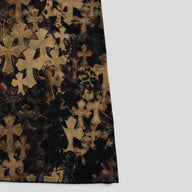 Chrome Hearts Women's Cross Print Flared Leggings in Tan