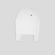 Chrome CH Embroidered Women's Long Sleeve Tee in White