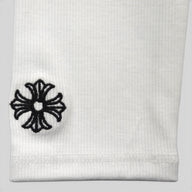 Chrome CH Embroidered Women's Long Sleeve Tee in White
