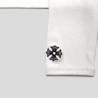 Chrome CH Embroidered Women's Long Sleeve Tee in White