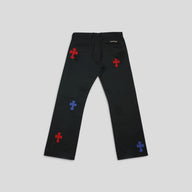 Chrome Hearts Cross Patch Chino Pants in Navy