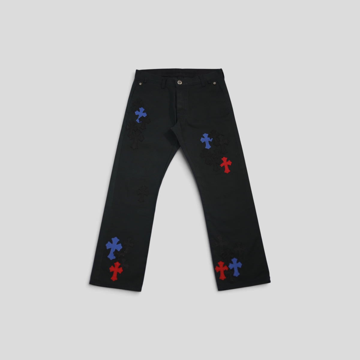 Chrome Hearts Cross Patch Chino Pants in Navy